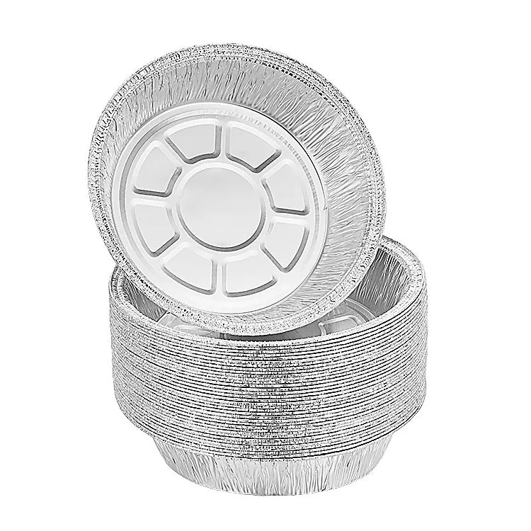 Hambyrddau Ffoil Crwn 7 Modfedd